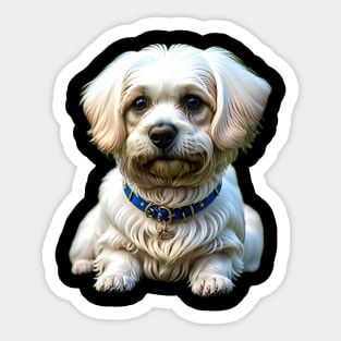 Magical Cute Maltese Sticker